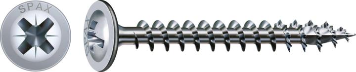 Spax Rueckwandkopf Kreuzschlitz Z2 Vollgewinde Wirox (1000 Viti per pezzo)