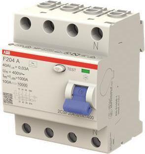 Produktbild ABB FI-Schutzschalter 4polig 25 A 230 V/AC, 400 V/AC 2CSF204101R1250