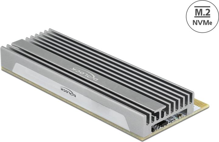 Actual product image Delock PCI Express x16 (x1 / x4 / x8) card to 1 x NVMe M.2 Key M with LED illumination