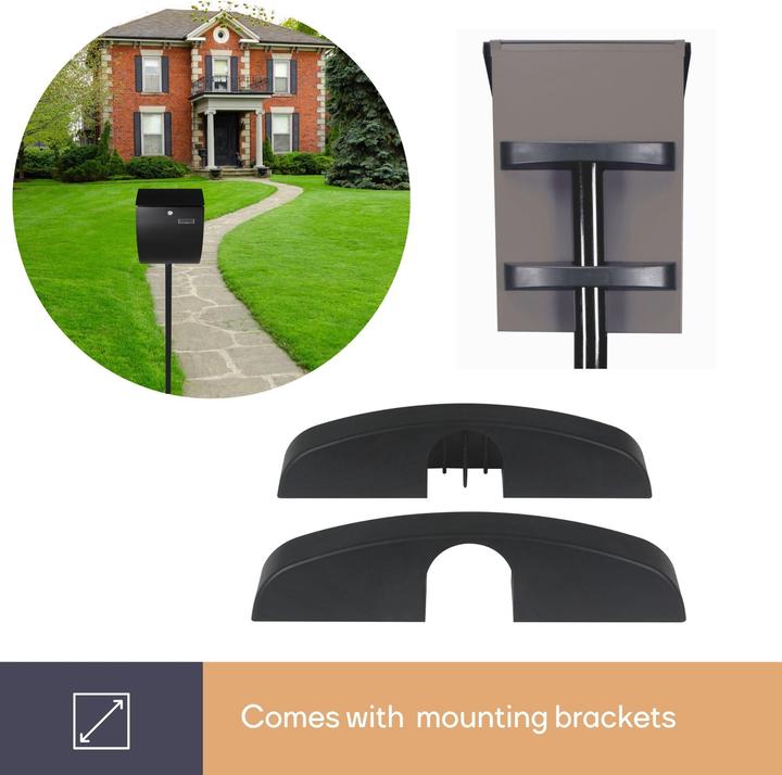 Produktbild Velleman Briefkastenständer - Schwarz