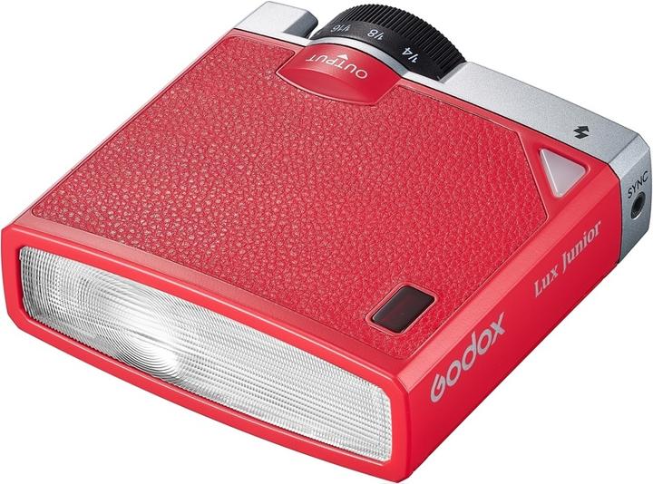 Image du produit Godox Retro Lux Junior Red (Flash à monter, Olympus, Nikon, Canon, Sony, Fujifilm)