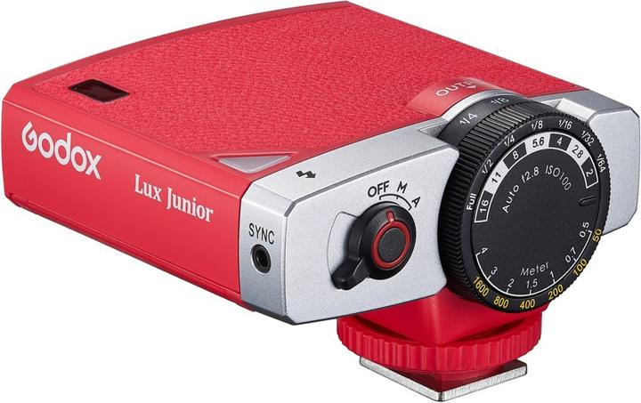 Image du produit Godox Retro Lux Junior Red (Flash à monter, Olympus, Nikon, Canon, Sony, Fujifilm)