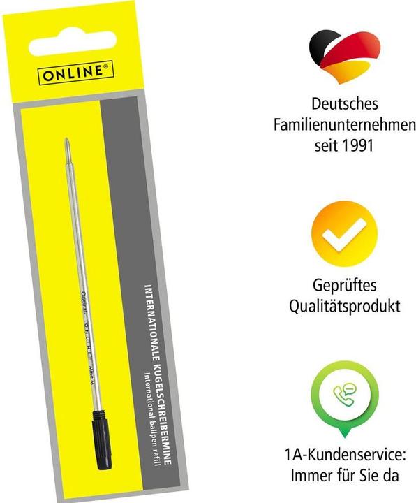 Produktbild Online Kugelschreiber Mine (Schwarz, 0.60 mm, 1 Stk.)
