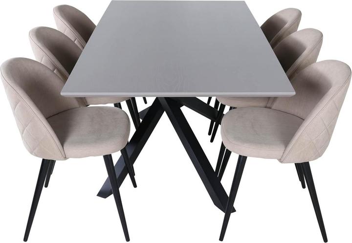 Actual product image Ebuy24 Piazza 20 dining set (7-piece) (MDF, Iron)