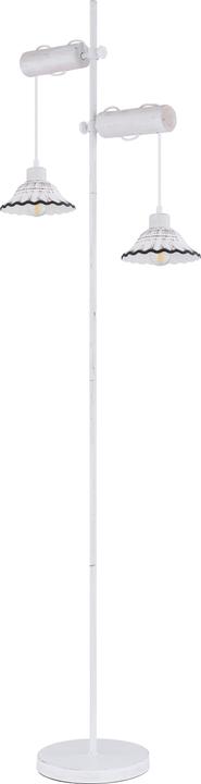 Globo Floor lamp metal whitewashed, 54050-2S (E27)