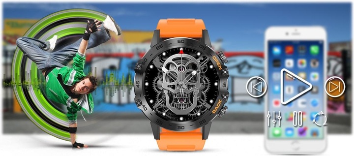 Produktbild Gravity SMARTWATCH MĘSKI GT9-4 - WYKONYWANIE POŁĄCZEŃ, CIŚNIENIOMIERZ (sg021d)