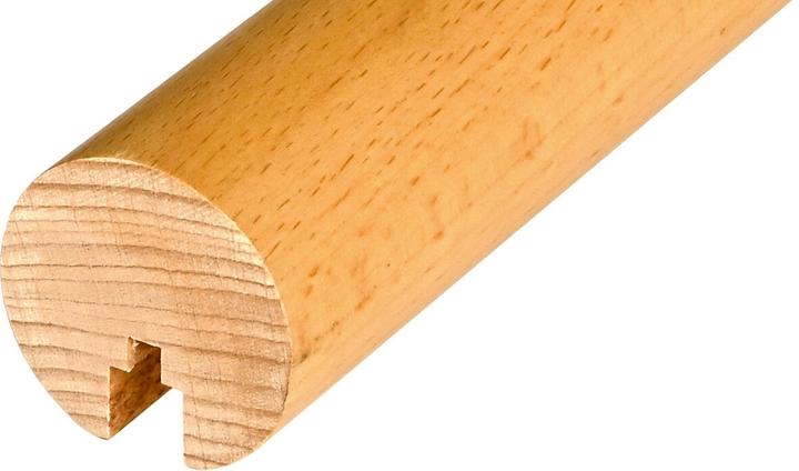 Actual product image OK-Line Rundhandlauf Eiche LED 2450mm, lackiert (Lacquered wood)