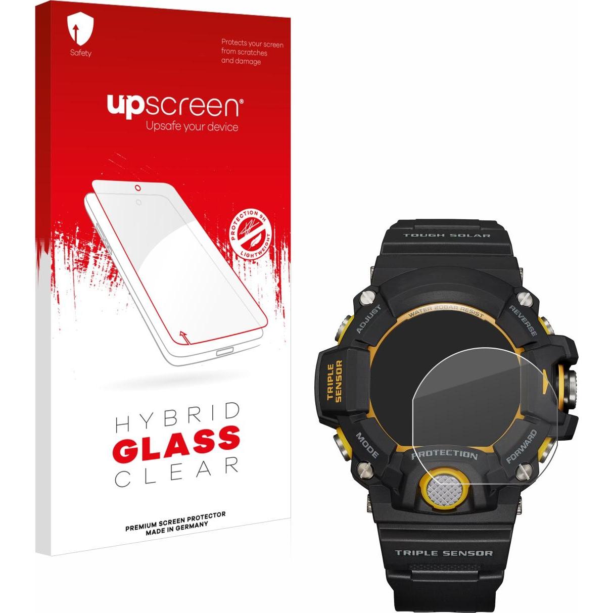 upscreen Scratch Shield Panzerglasfolie, Smartwatch Schutzfolie, Transparent