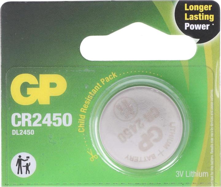 Actual product image GP Batteries CR2450 GP Lithium Knopfzelle 3V 5 Stück (5 pcs., CR2450, 600 mAh)