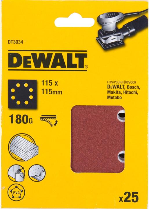Image du produit DeWalt Papier abrasif Klettfix (180)
