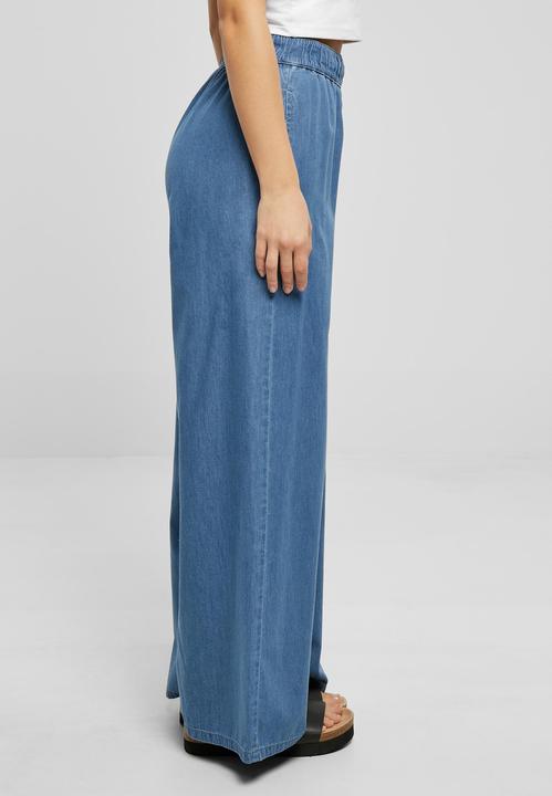 Actual product image Urban Classics Ladies Light Denim Wide Leg Pants (XXL)