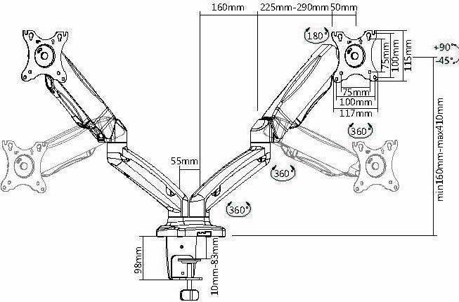 Actual product image equip Table mounting (Table, 27", 6.50 kg)