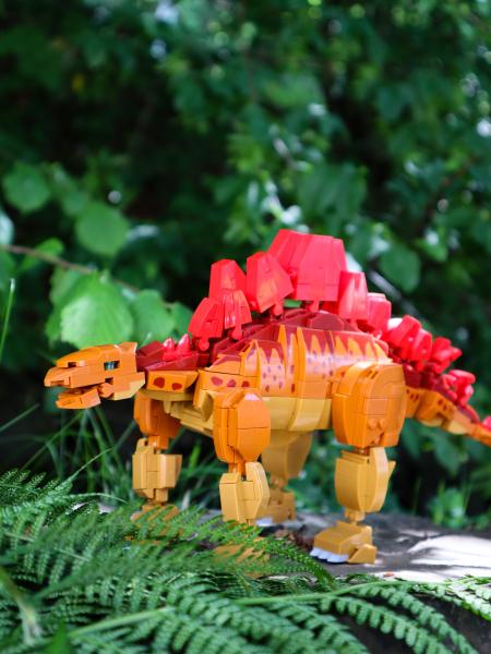 Actual product image Open Bricks DINOSAUR OB-WS0448 Stegosaurus kit