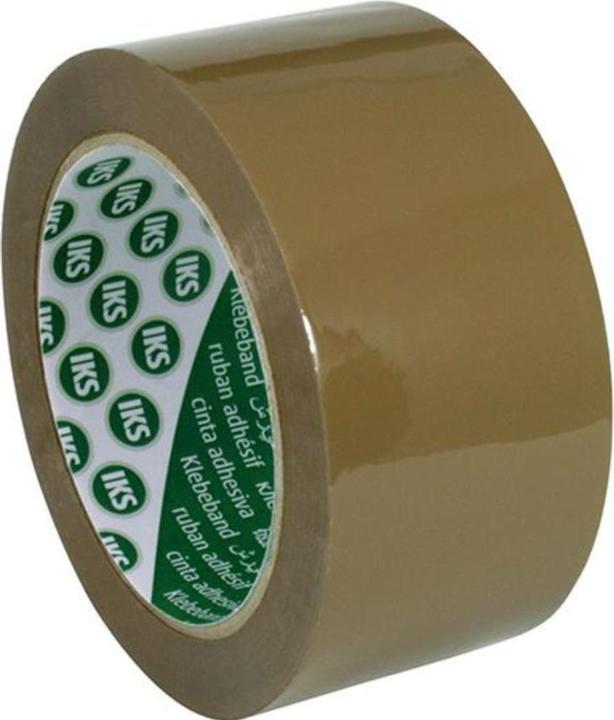 IKS Nastro da imballaggio F29 in polipropilene con adesivo acrilico 50mmx66m camoscio (50 mm)