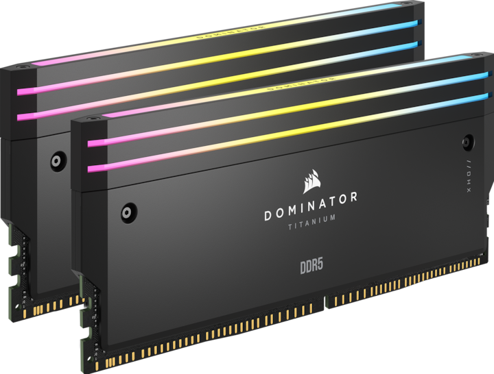 Produktbild Corsair DOMINATOR Titanium Light Enhancement Kit, 2-up config, Functional LEDs, Black Heatsink, no DRAM ICs (Mehrfarbig)