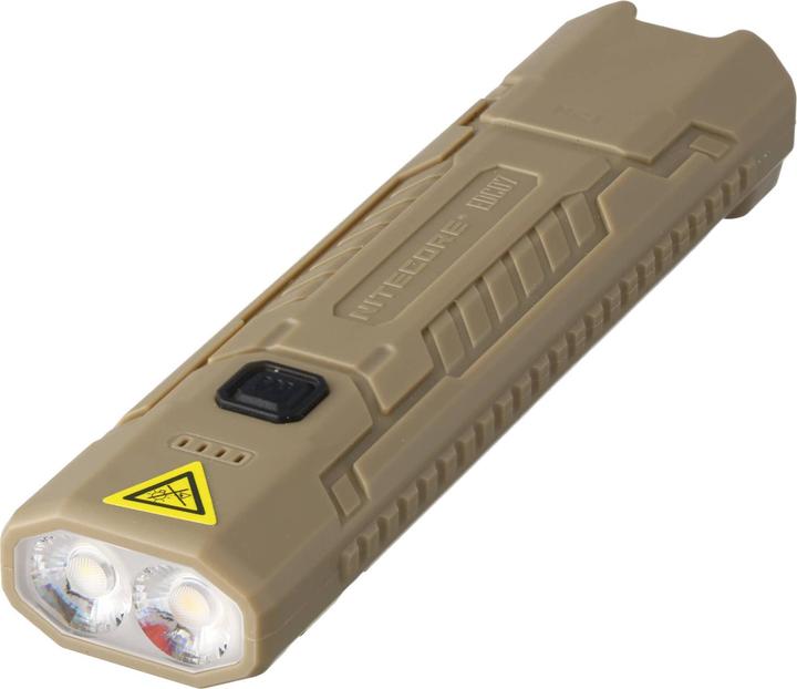 Nitecore EDC07 – 1500 Lumen LED Taschenlampe mit MCT-Technologie, Sand (12 cm, 1500 lm)