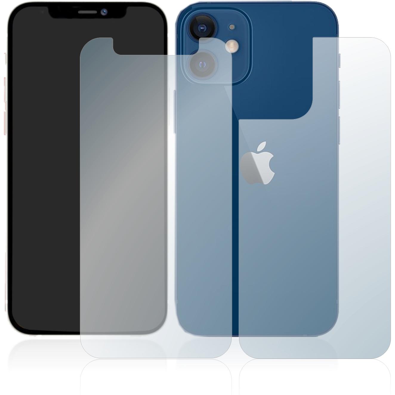 Thumbnail - upscreen Reflection Shield Panzerglasfolie Matt (1 Stück, Apple iPhone 12 mini), Smartphone Schutzfolie, Grau