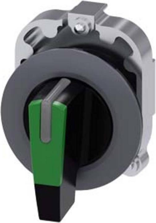 Actual product image Siemens Toggle switch 3stuf bel.b gn rectangular 3SU1062-2EM40-0AA0