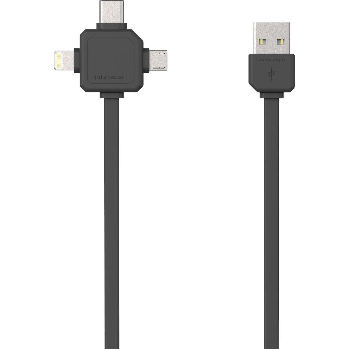 Thumbnail - Allocacoc USB 3 in 1 (1.50 m, USB 2.0), USB Kabel