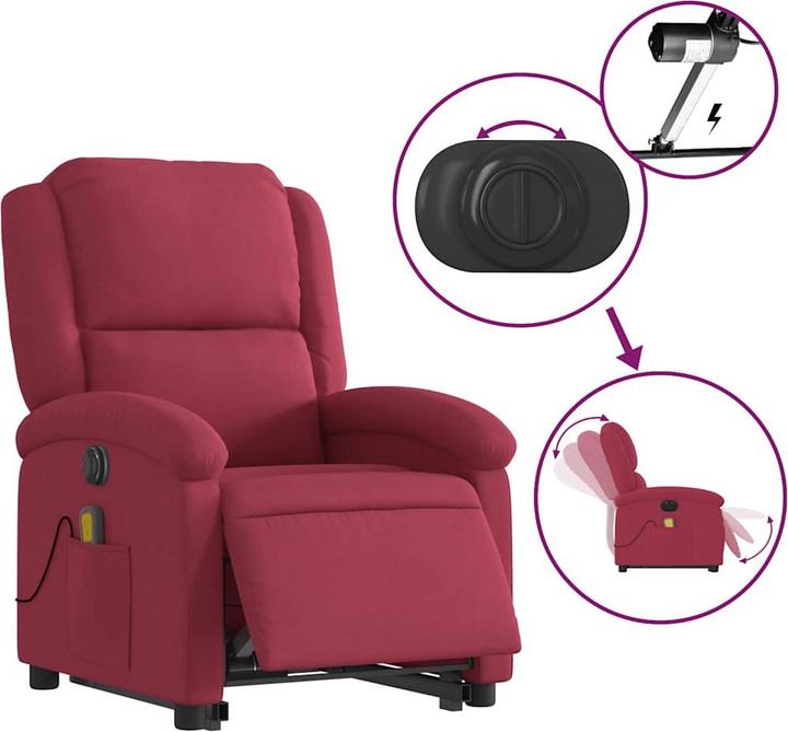 Image du produit vidaXL Massagesessel mit Aufstehhilfe