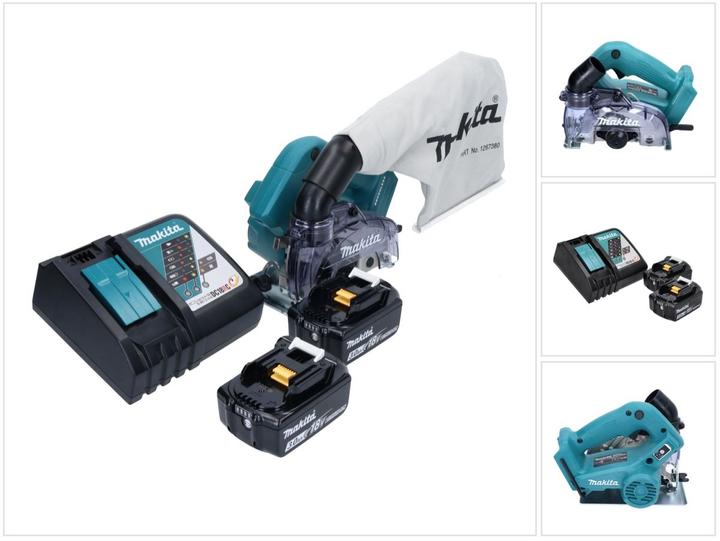 Produktbild Makita DCC 500 RF Akku Diamantschneider 18 V 125 mm Brushless + 2x Akku 3,0 Ah + Ladegerät
