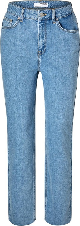 Actual product image Selected Femme High Waist Straight Fit Jeans (W28/L32)
