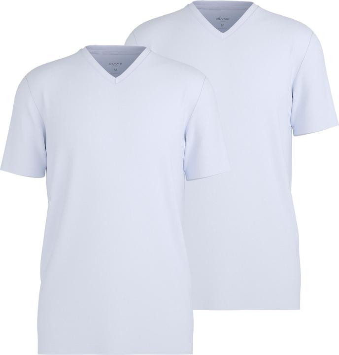 Olymp 2-Pack Level Five T-Shirt V-Neck white