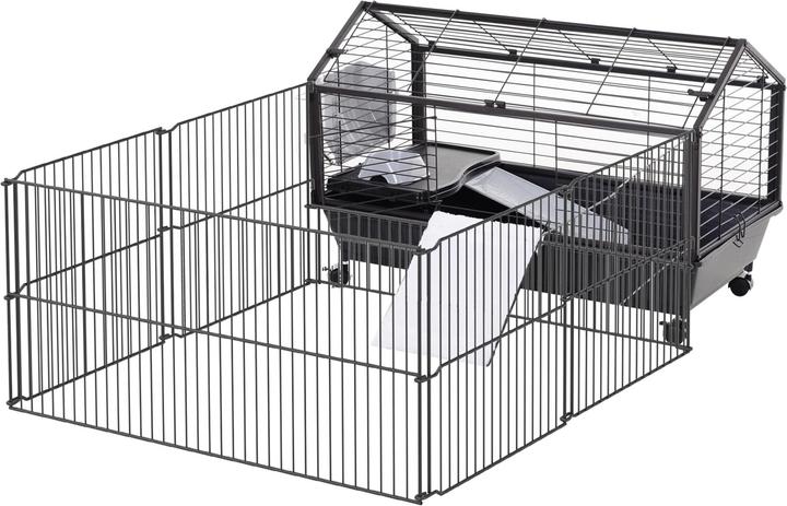 PawHut Meerschweinkäfig mit Freigehege