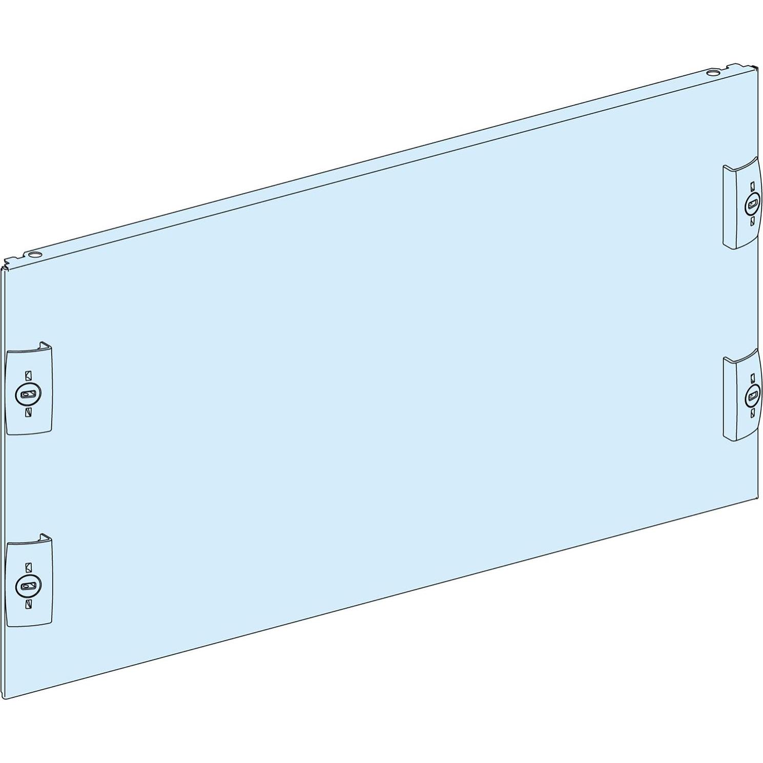 Schneider PrismaSeT-P, Frontplatte, ohne Ausschnitt,Breite=650mm,Höhe=9Module LVS03807, Serverschrank Zubehör, Grau