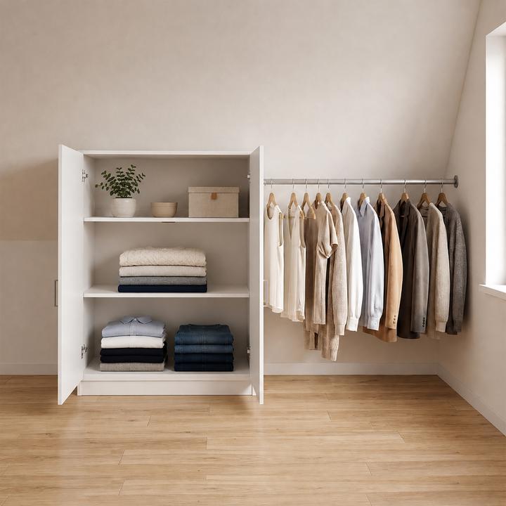 Produktbild VCM Holz Dachschrägen Kleiderschrank Dacho L (90 x 50 x 100 cm)