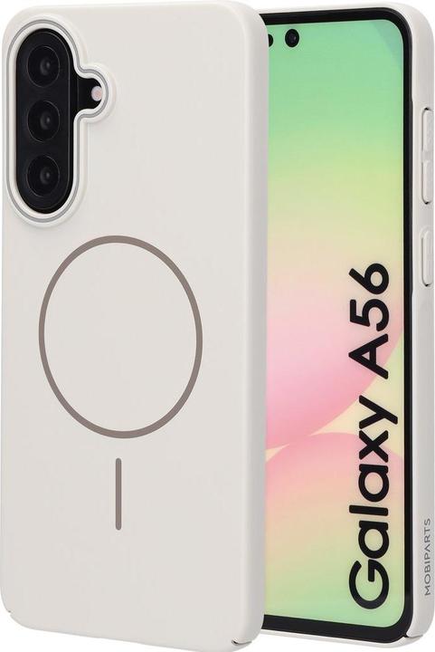 Actual product image Mobiparts Slim Line Case Samsung Galaxy A56 (MagSafe Compatible) Off White (Samsung Galaxy A56)