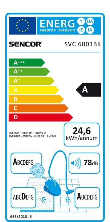 Produktbild Sencor SVC6001BK