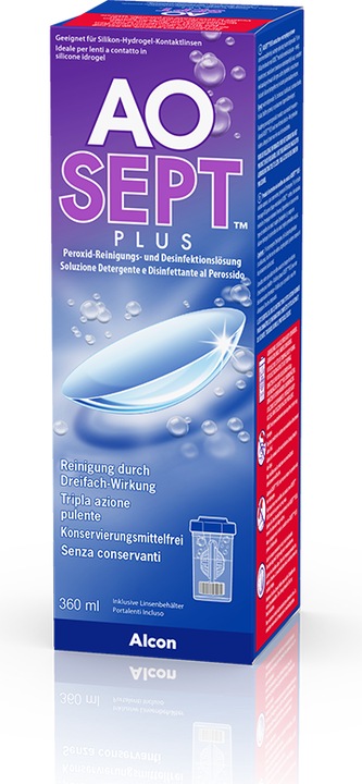 Immagine prodotto AOSept Soluzione detergente e disinfettante al perossido, 360 ml (Sistema perossido, 360 ml)