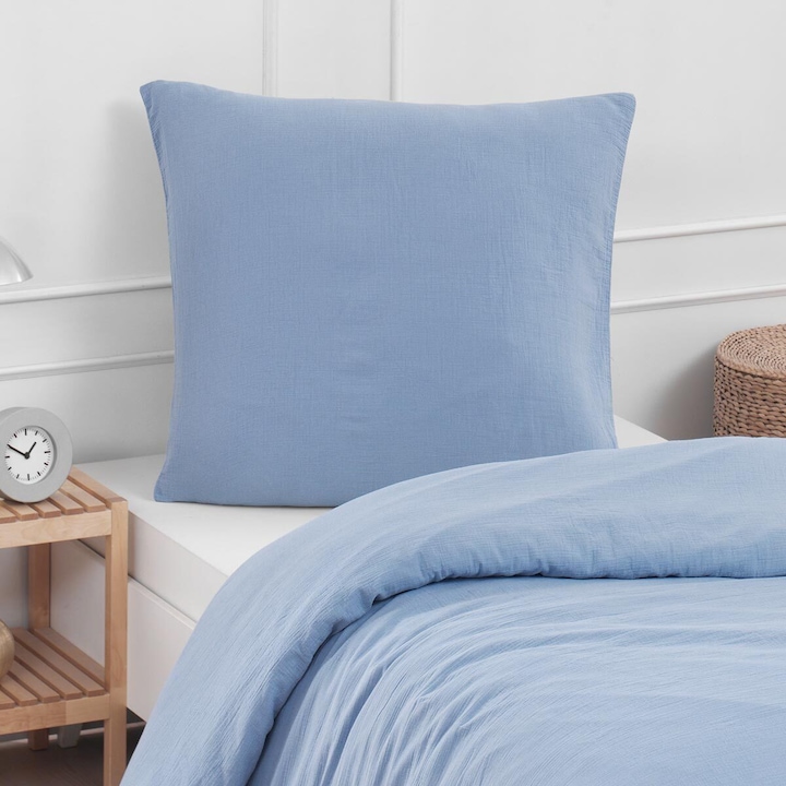 Actual product image Traumschlaf Muslin Uni (Duvet cover, 155x220 cm + 80x80 cm)