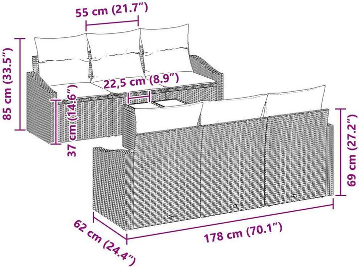 Produktbild vidaXL Colin