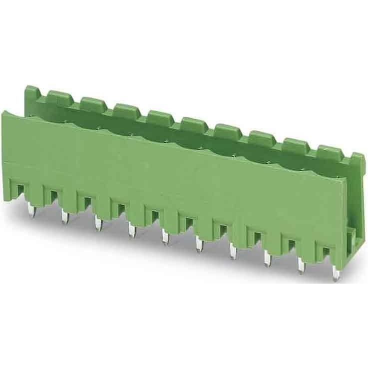 Phoenix Contact PCB vertical header, 5.08mm pitch, 8 way, Elektronikkabel + Stecker, Grün