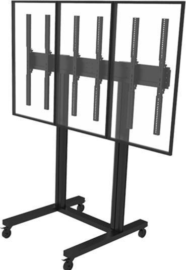 Produktbild Multibrackets M Public Video Wall Stand Portrait 3-Screens 40-55" Black (120 kg, 40" - 55")