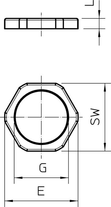 Actual product image OBO Bettermann Locknut (M20)
