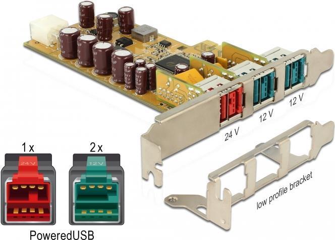 Produktbild Delock 89655 PCI Express Karte > 1 x 24 V