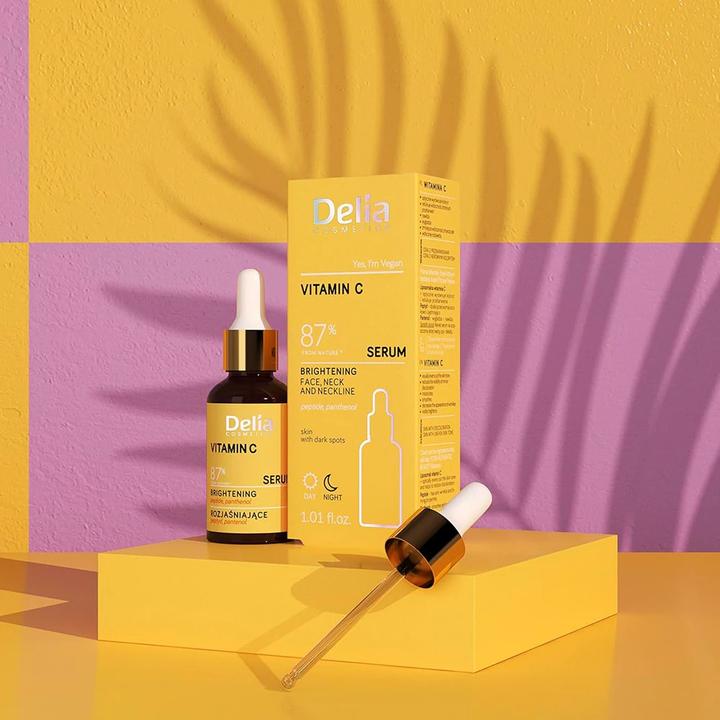Productafbeelding Delia Cosmetics Verhelderend serum voor gezicht, hals en decolleté 30ml - Vitamine C Serum (30 ml)