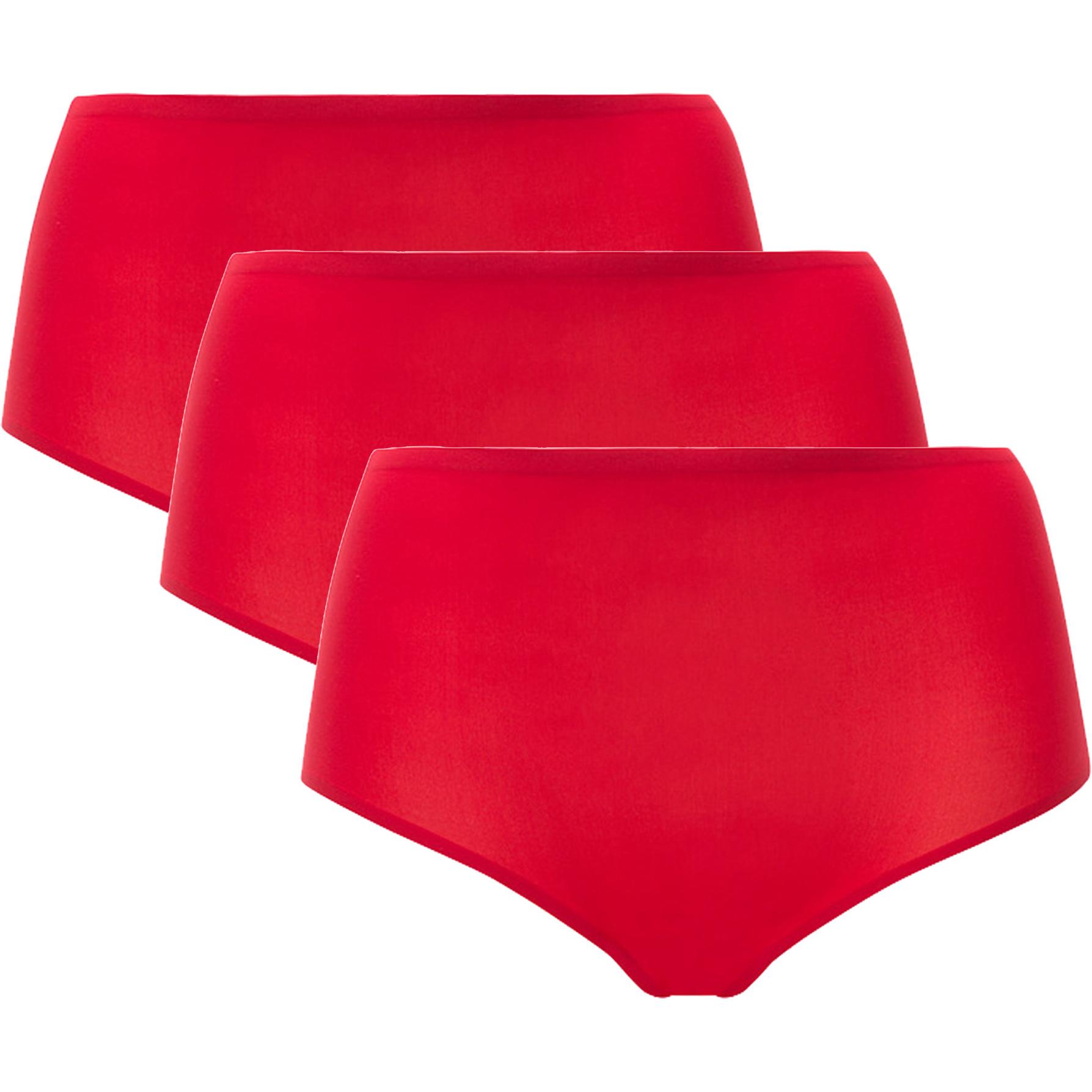 Thumbnail - Chantelle, Damen, Unterhosen, Panty Casual Stretch SOFTSTRETCH - 19992, Rot, (One Size, 3er Pack)