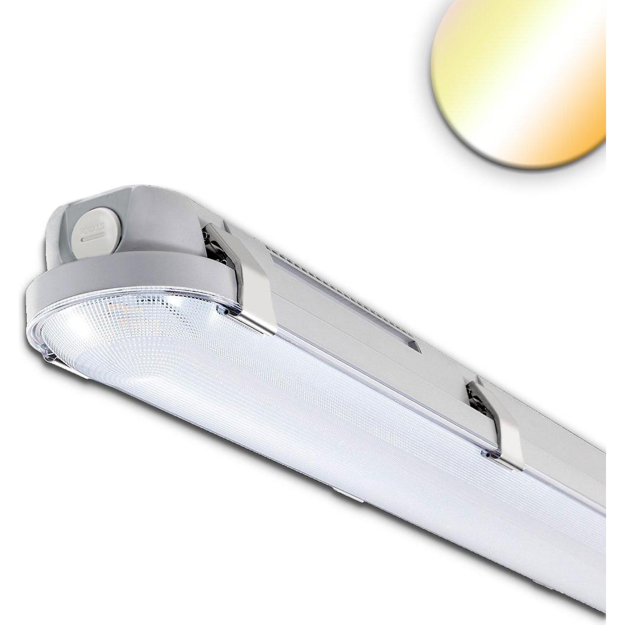 Isoled, Wandleuchte + Deckenleuchte, LED Feuchtwannenleuchte 150cm mit Notlichtfunktion, IP65, PowerSwitch 35-60W, Color...