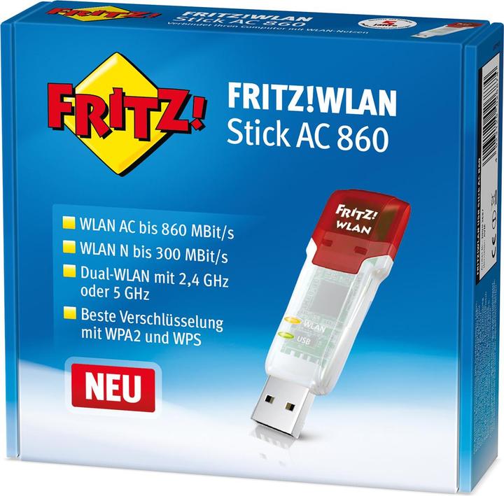 Image du produit AVM FRITZ!WLAN Stick AC 860 (USB)