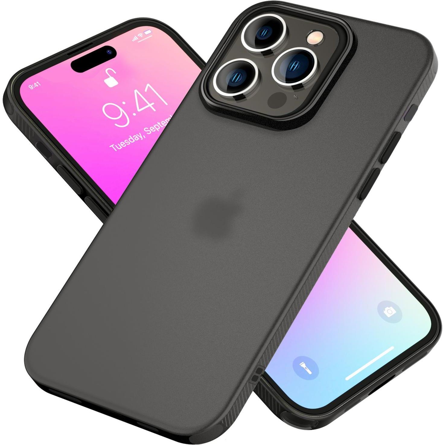 Nalia Matt Silikon Hülle (Apple iPhone 16 Pro Max), Smartphone Hülle, Grau