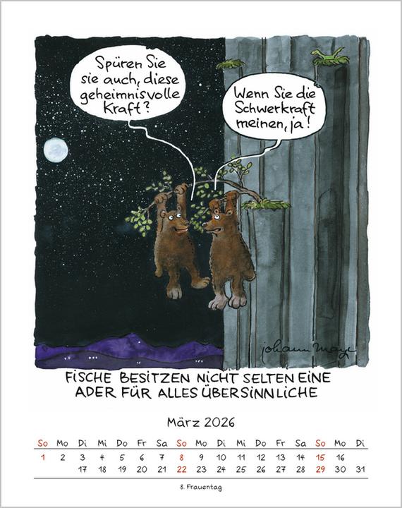 Produktbild Fische 2026 (19 x 24 cm, Deutsch)