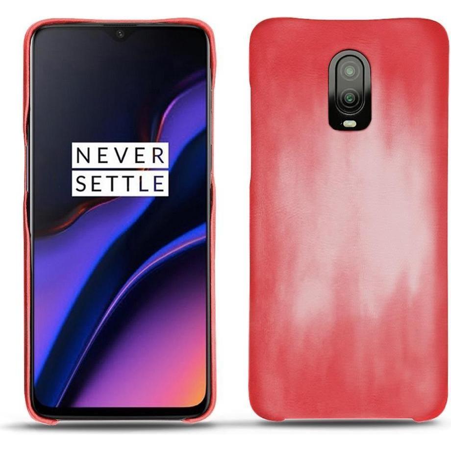 Thumbnail - Noreve Lederschutzhülle (OnePlus 6T), Smartphone Hülle, Rosa