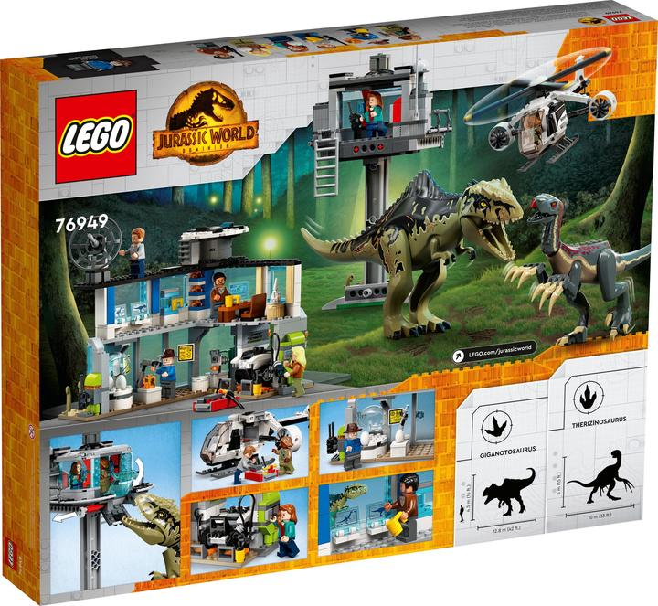Productafbeelding LEGO Jurassic World End-Of-Live Set Giganotosaurus & Therizinosaurus Angriff - 76949 NEU! Teile 810x (76949)