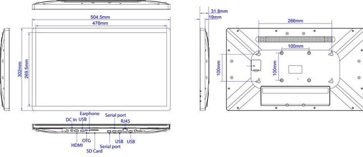 Produktbild Allnet Touch Display Tablet (nur WLAN, 16 GB, Black)