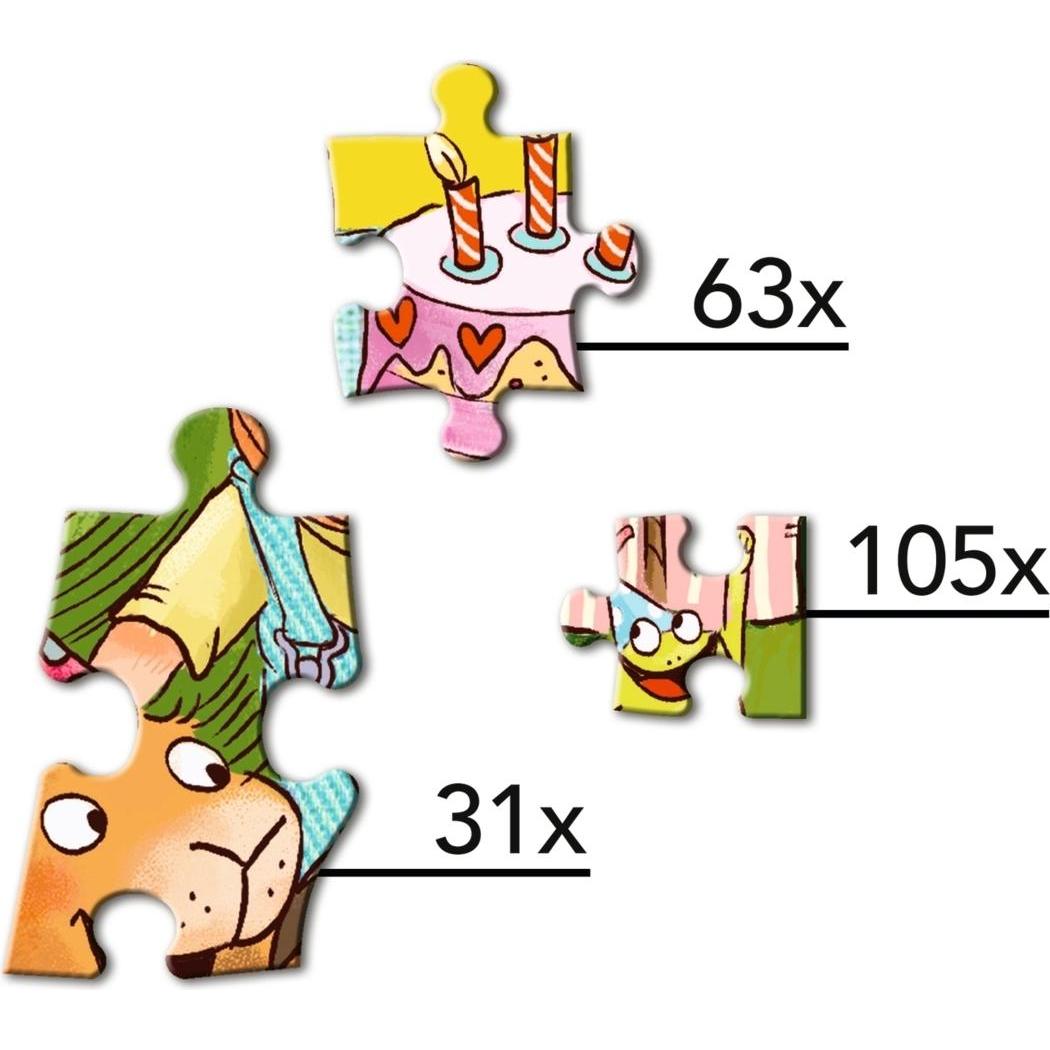 Thumbnail - Oetinger Sieben kleine Hasen. Unser Familien-Puzzle (199 Teile)