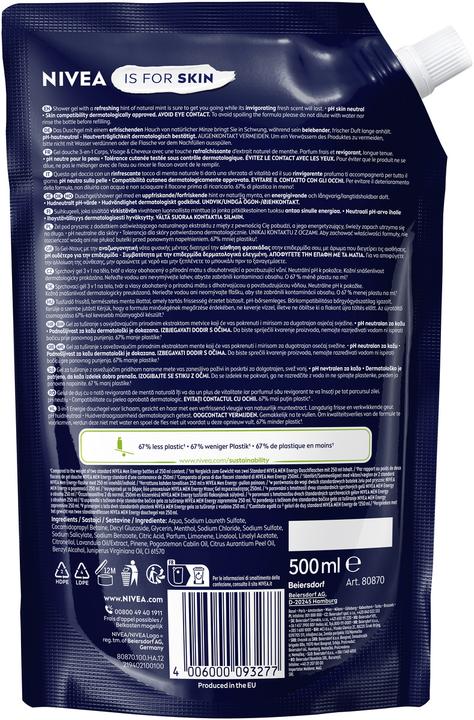 Produktbild NIVEA MEN Men Pflegedusche Energy ref 500 ml (500 ml)